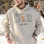 Custom Embroidered Boy Dad Portrait Sweatshirt with Baby Photo - Father's Day Gift
