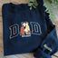 Custom Embroidered Dad Sweatshirt with Family Portrait | Father's Day Gift