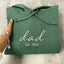 Custom Embroidered Dad Sweatshirt with Kid's Name on Sleeve | Father's Day Gift