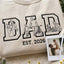 Custom Family Photo Sketch DAD Portrait Sweatshirt | Father's Day Gift