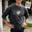 Custom Dad Portrait Embroidered Vintage Washed Sweatshirt | Father's Day Gift