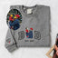 Custom Dad Portrait Embroidered Vintage Washed Sweatshirt | Father's Day Gift