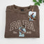 Custom DAD Photo Illustration Vintage Washed Sweatshirt | Father's Day Gift