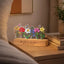 Personalized Grandma's Garden LED Night Light - Custom Birth Month Flowers & Names - Unique Gift for Mom, Nana & Grandma