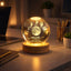 Personalized "To The Moon and Back" Moon Lamp for Mom – Custom 3D Crystal Night Light