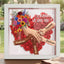 Personalized Mommy Holding Hands Shadow Box – Custom Mixed Skin Tone Hands & Kids Names Floral Heart Frame | Mother’s Day Gift