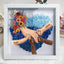 Personalized Mommy Holding Hands Shadow Box – Custom Mixed Skin Tone Hands & Kids Names Floral Heart Frame | Mother’s Day Gift