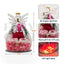 Personalized "First Mom, Now Grandma" Angel Figurine with Preserved Roses & LED Light – Custom Mother's Gift