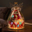 Personalized "First Mom, Now Grandma" Angel Figurine with Preserved Roses & LED Light – Custom Mother's Gift