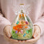 Personalized "First Mom, Now Grandma" Angel Figurine with Preserved Roses & LED Light – Custom Mother's Gift