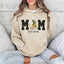 Customize Mom’s Glitter Washed Sweatshirt with Photo – Vintage Wash Clothes, Personalized Mother’s Day Gift
