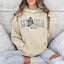 Vintage Washed Custom Embroidered Mum & Kids Portrait Sweatshirt-Mother's Day Gift