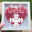 Custom Mom Puzzle With Kids Names Heart Flower Shadow Box, Birthday Mom Gift, Mum Gift, Mother's Day Gift, Flower Box For Mom, Grandma Gift