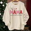 This Abuela Wears Her Heart On Her Sleeve - Family Personalized Unisex Sweatshirt With Design On Sleeve - Gift For Mom, Grandma