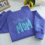 Custom Mom's Glitter Embroidered T-shirt and Sweatshirt | a gift for mom with a warm word