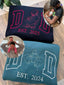 Custom Embroidered Daddy Sweatshirt with Kids Names on Sleeve