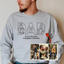 Custom Papa,Dad Ever -Embroidered Sweatshirt For Father's Day - Gifts for Dad, Papa, Daddy and Grandpa