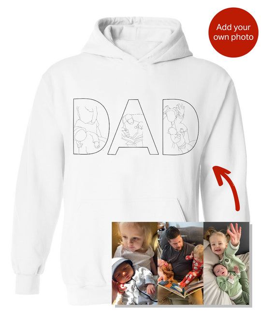 Custom Papa,Dad Ever -Embroidered Sweatshirt For Father's Day - Gifts for Dad, Papa, Daddy and Grandpa