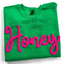 Custom Gigi Honey Name Chenille Yarn Embroidered Sweatshirt