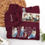 Custom Embroidered Portrait Mum & Kids Letter Design Sweatshirt | Mother's Day Gift