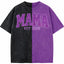 Washed Patchwork T Shirt Glitter MOM Sequin Embroidered Mothers Day Gift for Mama