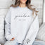 Custom Puff Print Sweatshirt Est Year with Kids Names on Sleeve | for Mama and Grandma Gift