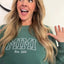 Custom Mama Embroidered Sweatshirt With Kids Names Sleeve | Mother's Day Gift