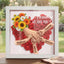 "sunflower"-Personalized Mom Holding Hands Memorial Shadow Box-Mother's Day Remembrance Frame, In Loving Memory Gift