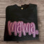 Custom Mama Glitter Applique Sweatshirt With Heart & Glitter Design | Mother's Day Gifts