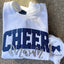 Custom Personalized Glitter Embroidered College Cheer Mom Sweatshirt