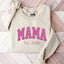 Custom Sequin Embroidered Mama Sweatshirt Mothers Day Gift for Mom