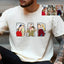 Personalized Dad Shirt, Personalized Portrait Gift for Dad, Dad Portrait Line Art Shirt, Fathers Day Gifts From Wife, Father's Day T-Shirt
