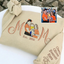 Custom Embroidered Mom Sweatshirt with Mom Kids Portrait | Mother's Day Gifts for Mom