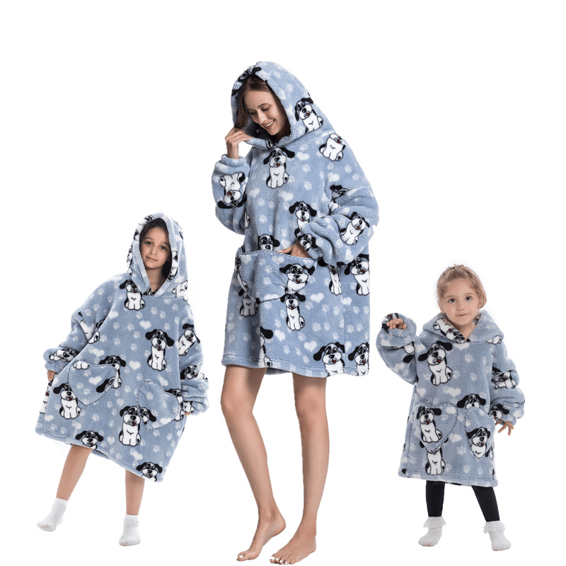Ear Dog - Oversized Wearable Blanket Hoodie - Merryreindeer