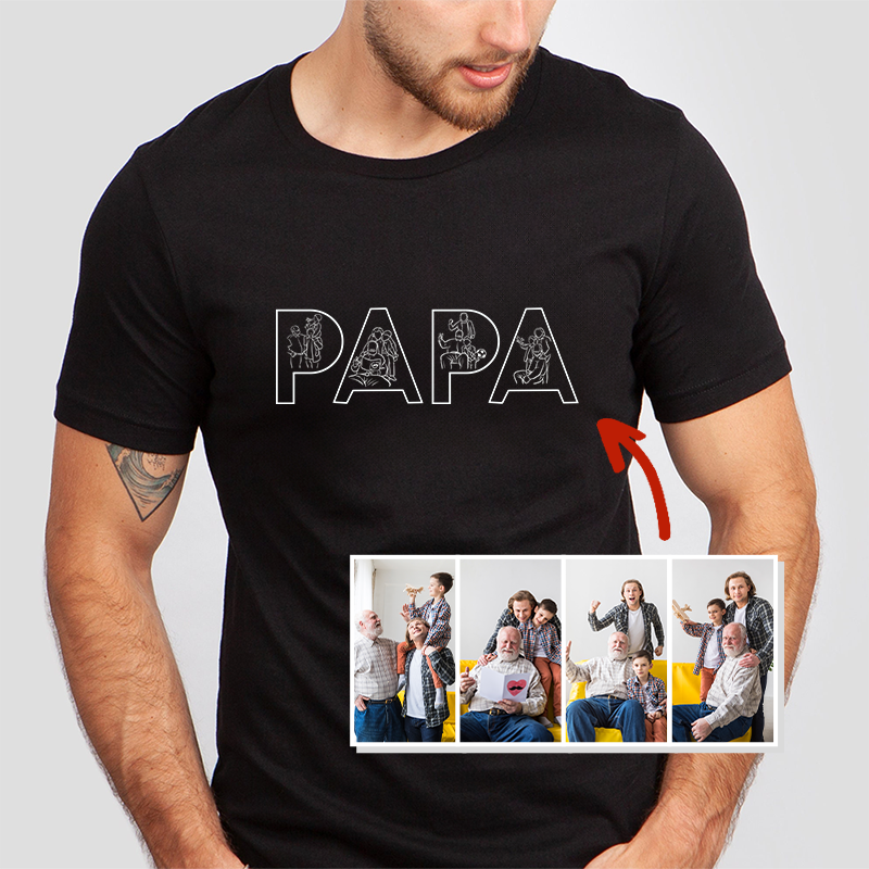 Custom Papa,Dad Ever -Embroidered Sweatshirt For Father's Day - Gifts for Dad, Papa, Daddy and Grandpa