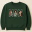 Custom Photo Portrait Embroidery Sweatshirt | Gift For Dad/Mama/Family