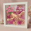 "Pink Roses"-Personalized Mom Holding Hands  Shadow Box-Mother's Day Remembrance Frame, In Loving Memory Gift