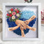 "Tulips, White Roses, and Carnations"-Personalized Mom Holding Hands Flower Shadow Box-Mother's Day Remembrance Frame, In Loving Memory Gift