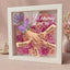 "Lavender"-Personalized Mom Holding Hands Flower Shadow Box-Mother's Day Remembrance Frame, In Loving Memory Gift