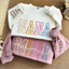 Custom Color Embroidered Nana Sweatshirt and Grandkids | Mother's Day Christmas Gifts for Mom