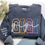 Custom Color Embroidered Nana Sweatshirt and Grandkids | Mother's Day Christmas Gifts for Mom