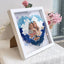 Personalized The Day You Became My Mother Puzzle Photo Flower Shadow Box | Mother’s Day gift