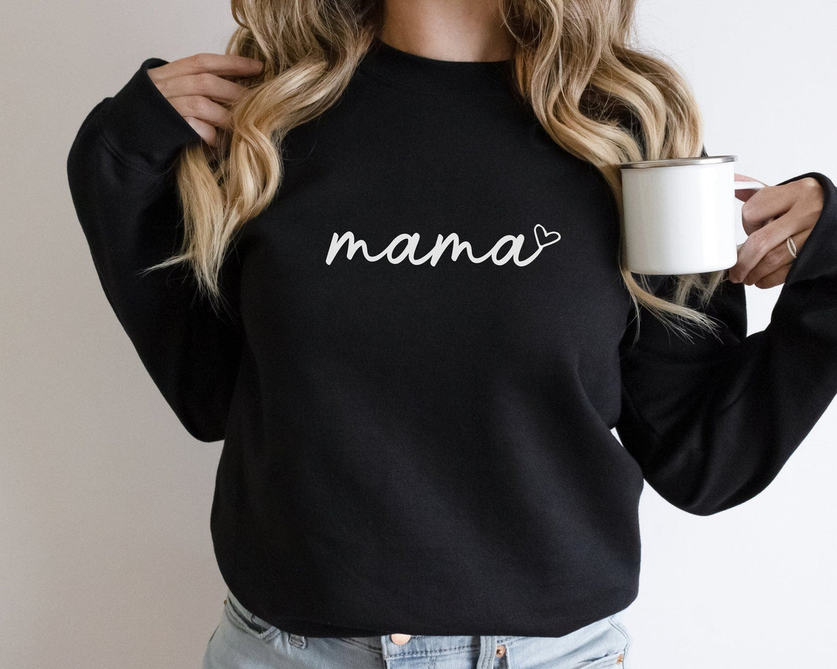 Personalized Mama Sweatshirt with Kid Names on Sleeve Mother's Day Gift