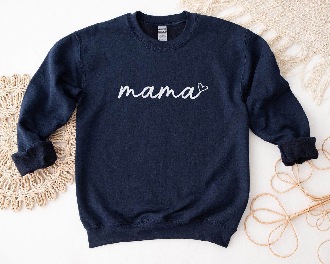 Personalized Mama Sweatshirt with Kid Names on Sleeve Mother's Day Gift