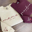 Custom Embroidered Mama Est Year Sweatshirt | Name On Sleeve With Heart, Grandma Shirt With Date | Gift For New Mom, Mothers Day Gift