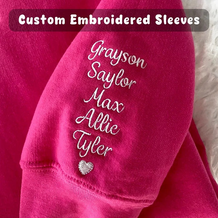 Custom Gigi Honey Name Chenille Yarn Embroidered Sweatshirt