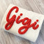 Custom Gigi Honey Name Chenille Yarn Embroidered Sweatshirt