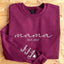 Custom Embroidered Mama Sweatshirt with Date and Kids Names on Sleeve Christmas Gift for Mom | Mother's Day Gifts