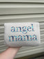 Custom Embroidered Angel Mama Floral Sweatshirt/Hoodie with Baby's Name on Sleeve