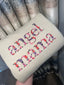 Custom Embroidered Angel Mama Floral Sweatshirt/Hoodie with Baby's Name on Sleeve
